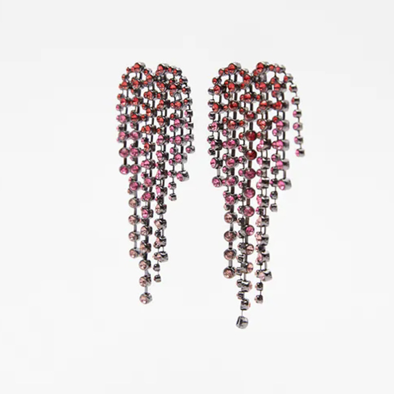 Pendientes De Diamantes De Color Borla Larga Retro Al Por Mayor Nihaojewelry display picture 3