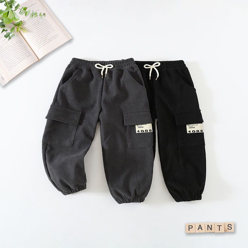 autumn children's corduroy trousers for boys