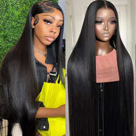 180%密度 13*4 lace wigs 骨直发自然色真人发假发头套human hair