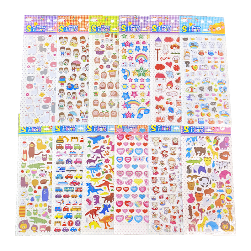 만화 귀여운 거품 스티커 12