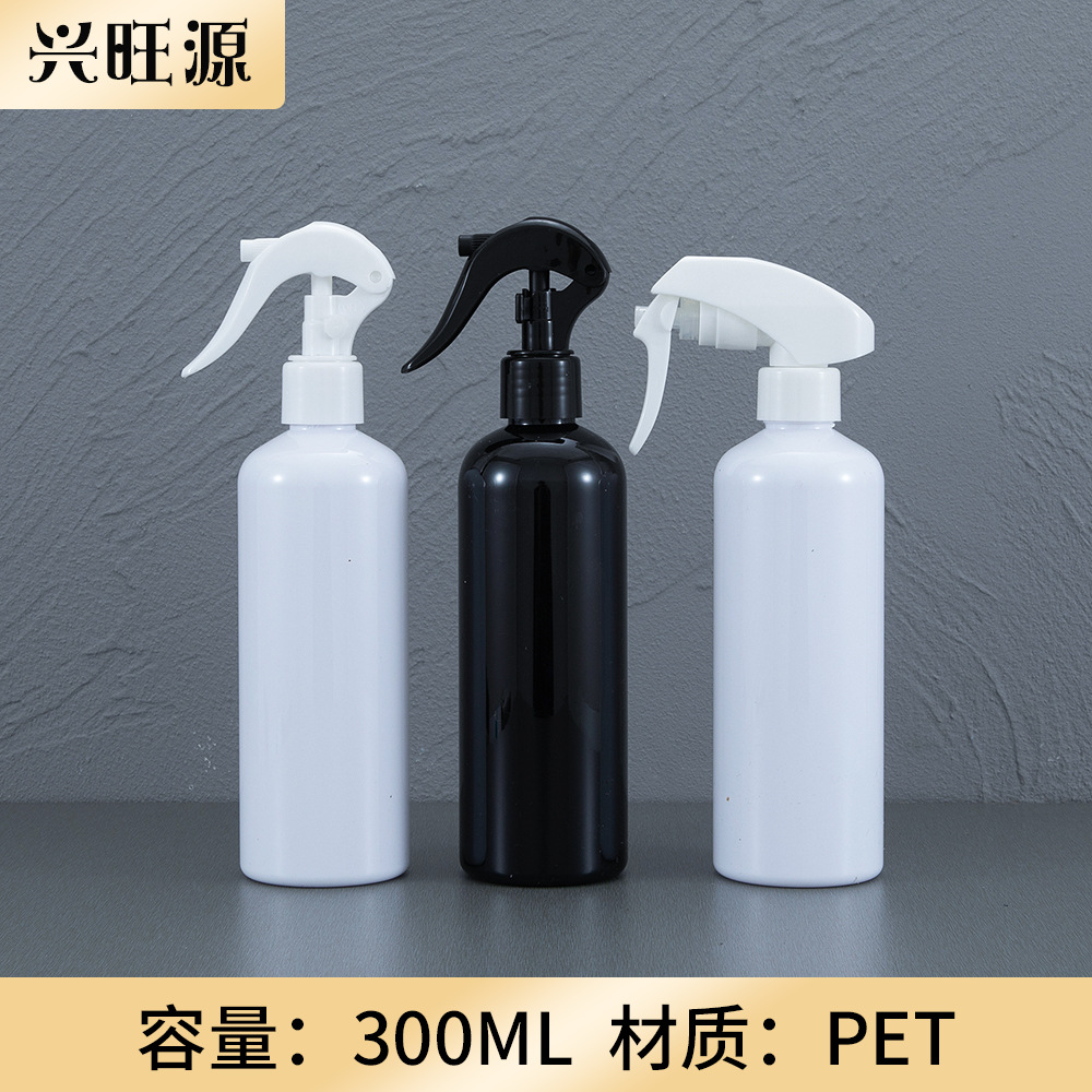现货小老鼠手扣式圆肩喷雾瓶 300ml酒精消毒液喷壶pet喷雾塑料瓶