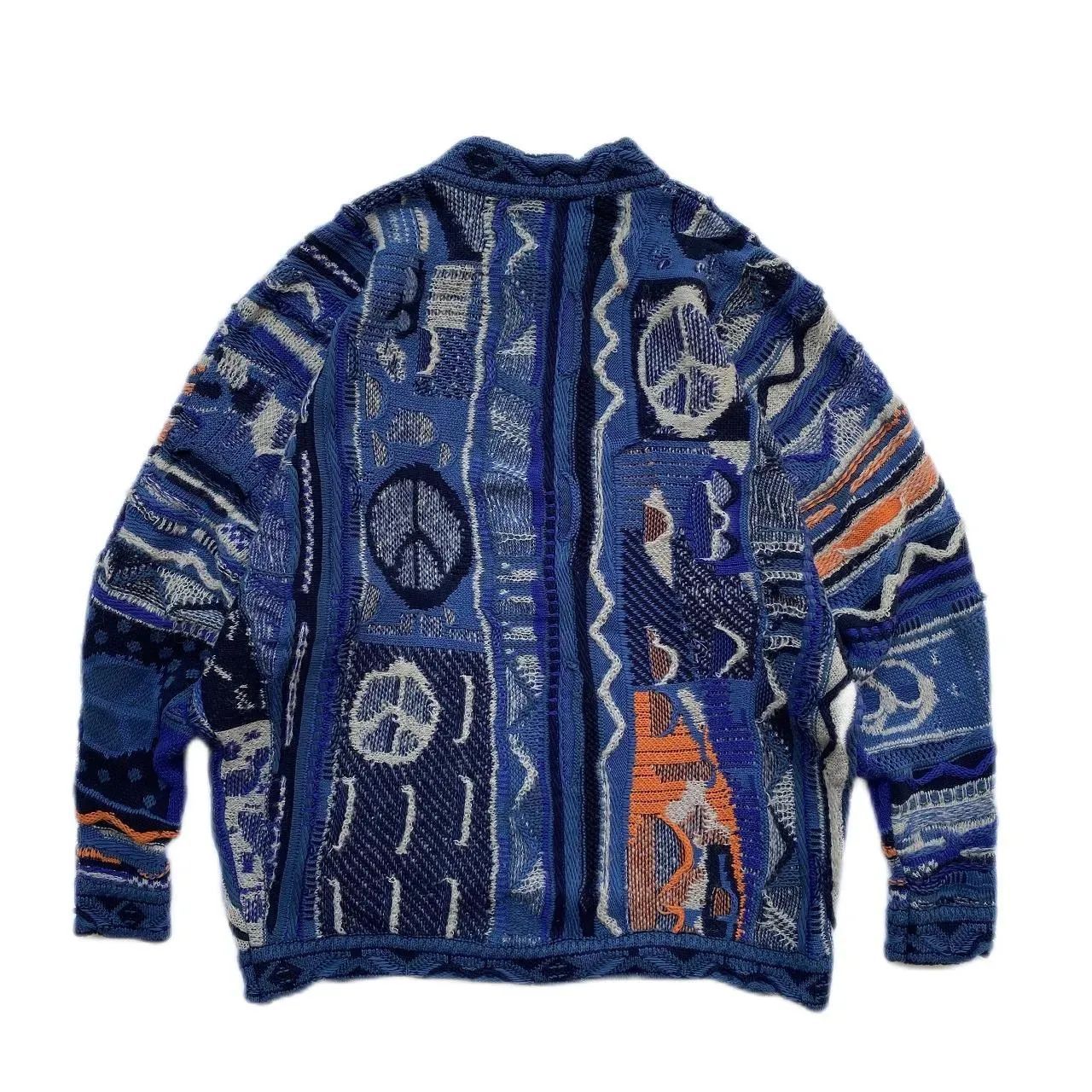 Retro Sweatshirt Für Herren Mit 3d Print Im Strick-look_voghion.com
