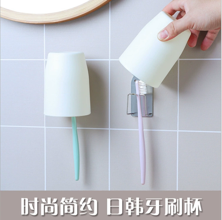 Adhesive self-adhesive cartoon toothbrush stainless steel