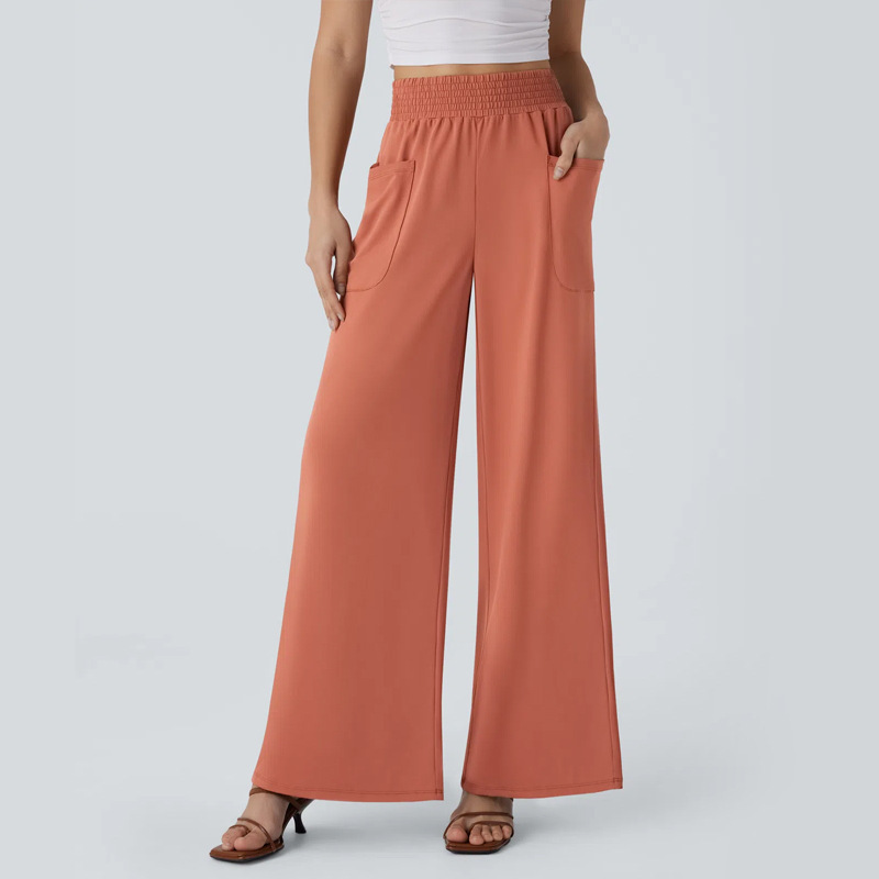 2025 New European and American Style Amazon High-Waisted Straight-Leg Pants, Sports Pants, Casual Loose Fit, Hip-Lifting, Pocketed, Slimming Long Pants for Women