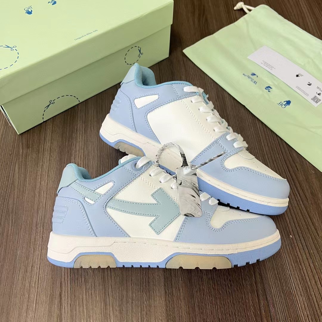 23 verano otoño marca de moda pareja zapatillas hombres Panda blanco zapatos ow cuero transpirable low Top Sneaker