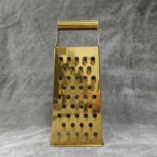 Golden Four-Sided Titanium Cheese Grater Rose Gold Four-Sided Grater Radish Grater Ginger Grater