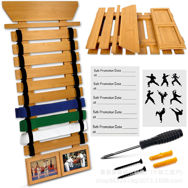 Taekwondo Belt Display Rack, Belt Hanger, Karate Martial Arts Promotion Belt Rack, Belt Display Rack, Belt Rack