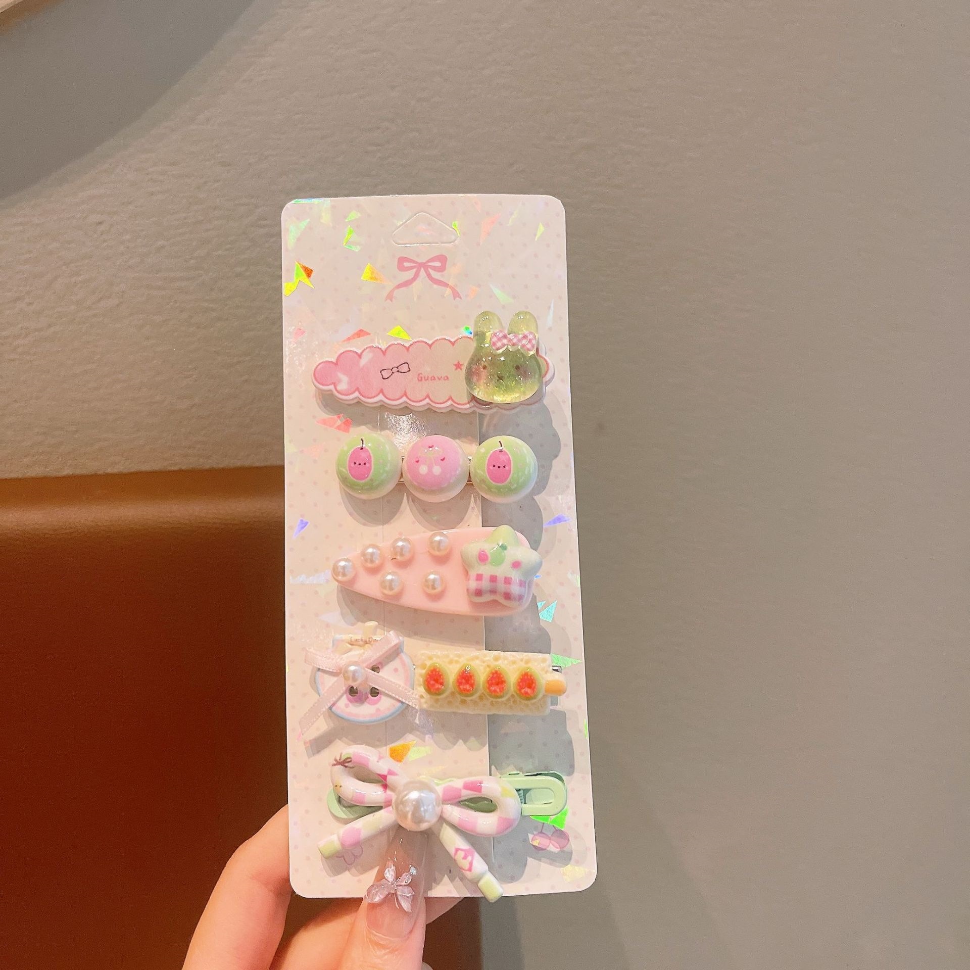 Flores coreanas para niños arco clip