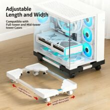 Swivel Caster PC Host Riser Anti-damp Home Office Use