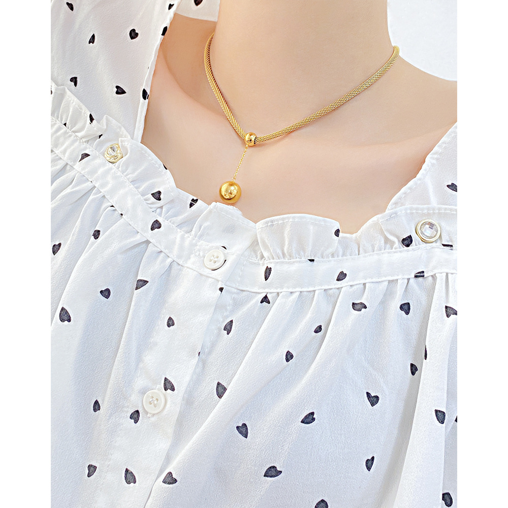 Simple Style Geometric Stainless Steel Necklace Plating Stainless Steel Necklaces