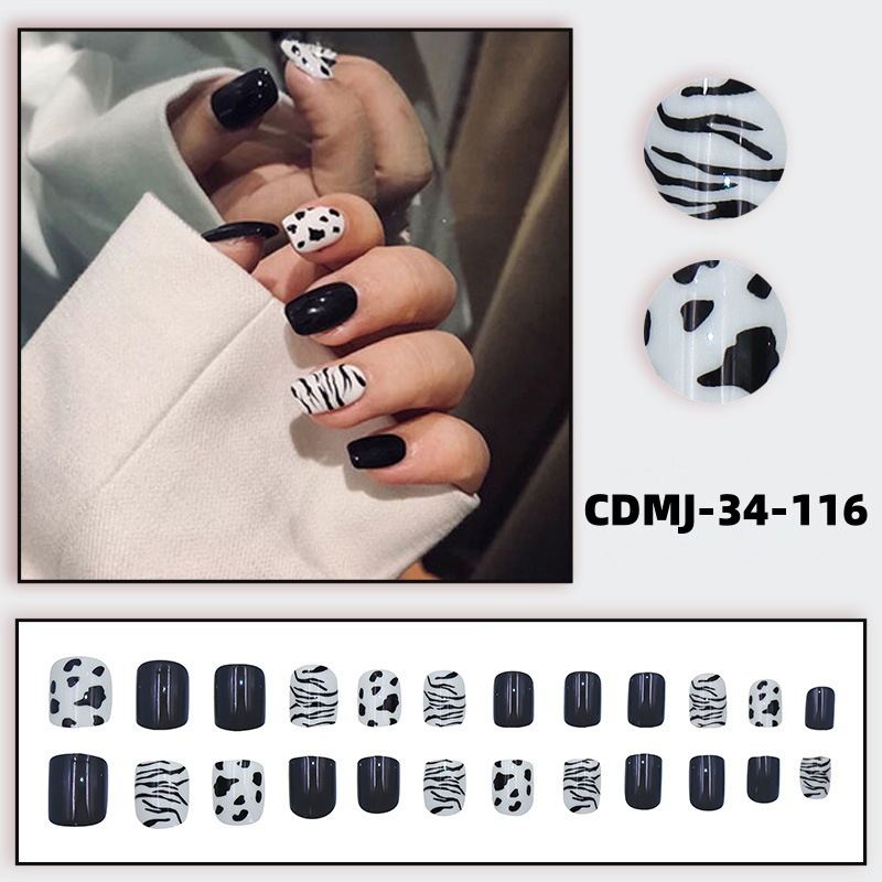 Uña de verano francés de alto nivel de sensación de uso de uñas cortas de uñas de manicure blanqueamiento de uñas manuales al por mayor