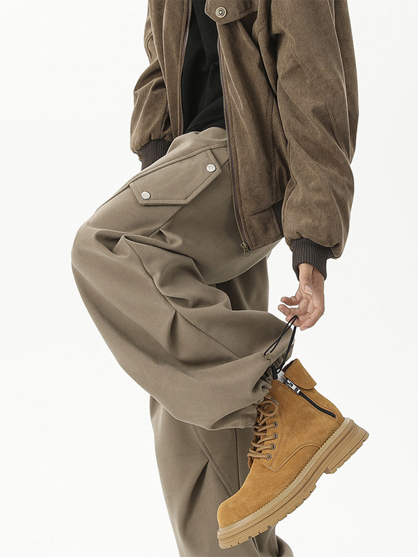 Starry Sky Overalls Men's Spring and Autumn Trendy Brand Loose American Heavy Casual Sweatpants Martin Boots with Pants Men's Starry Sky Overalls Men's Spring and Autumn Trendy Brand Loose American Heavy Casual Sweatpants Martin Boots with Pants Men's