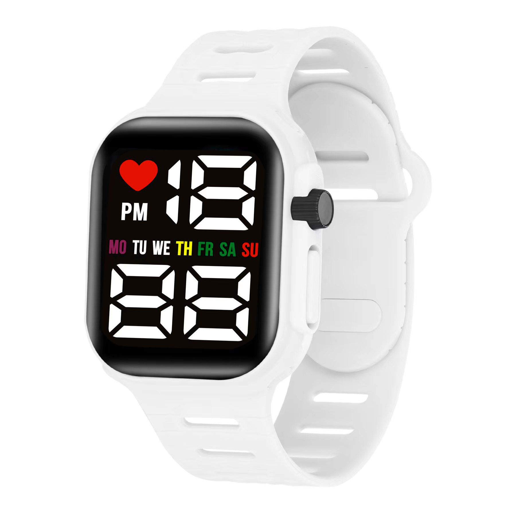 Universal children's electronic square fashionable digital watch for…