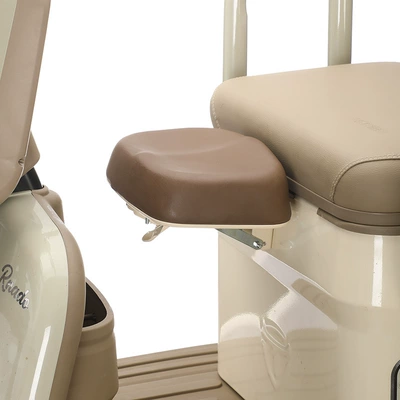 Electric Vehicle Electric Tricycle Front-Mounted Child Seat Folding Pedal Universal Infant Baby Tricycle Safety Seat (Electric car child seat) - khaki-three-wheel-scooter-single-seat-drilling-required