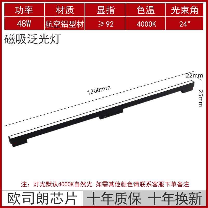 Luz de la pista magnética incrustado brillante y oculto foco sin marco sala de estar sin luz principal de Iluminación LED Luz de tira
