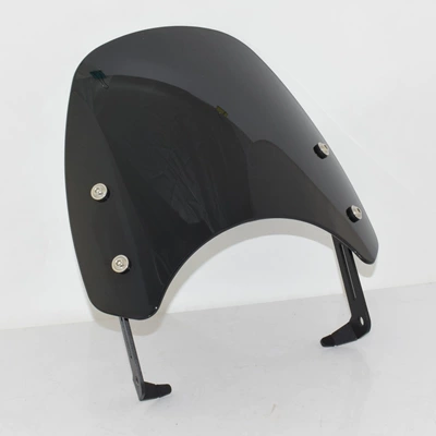 Suitable for Triumph Bonneville Scrambler 1200 Xc Xe Modified Front Windshield (Motorcycle front windshield) - smoky-black