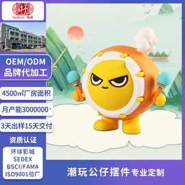 定制卡通盲盒手办公仔批发PVC软胶汽车立体车内玩具摆件玩偶批发