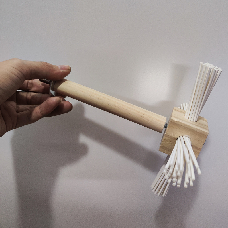 中大型オウム玩具鳥玩具回転風車鳥かご部品健康原色木棒bird toy|undefined