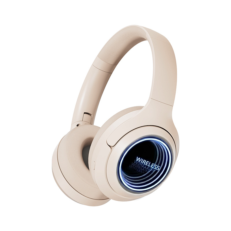 2026 nuevos auriculares auriculares RGB luminoso catoscopio llamadas inalámbricas reducción de ruido auriculares Bluetooth