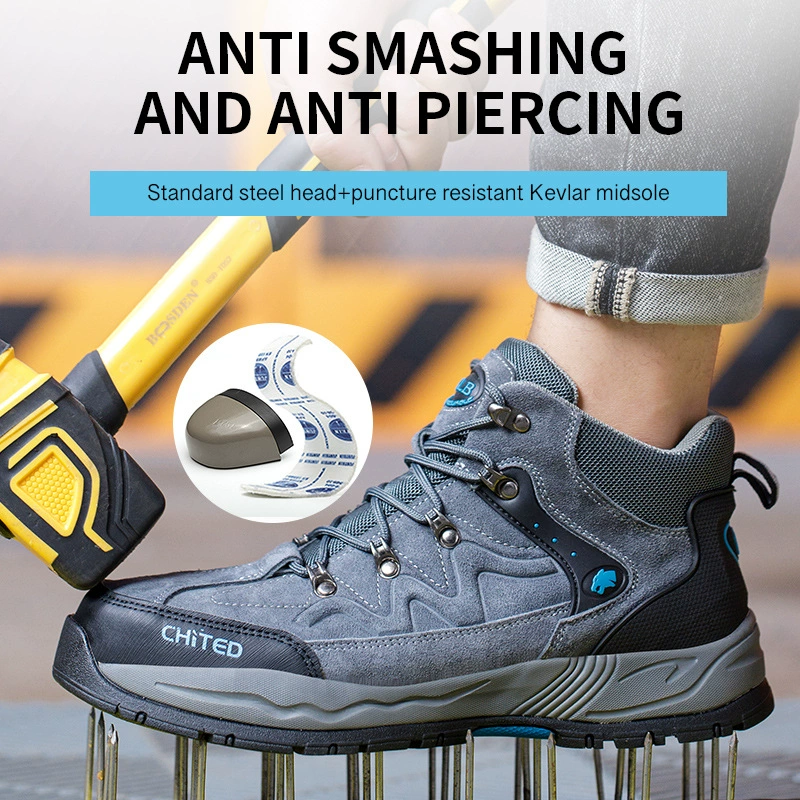 Высококачественные походные ботинки с подошвой из EVA и резины, легкие, удобные, защитные, дышащие, нескользящие, противоударные рабочие ботинки.
