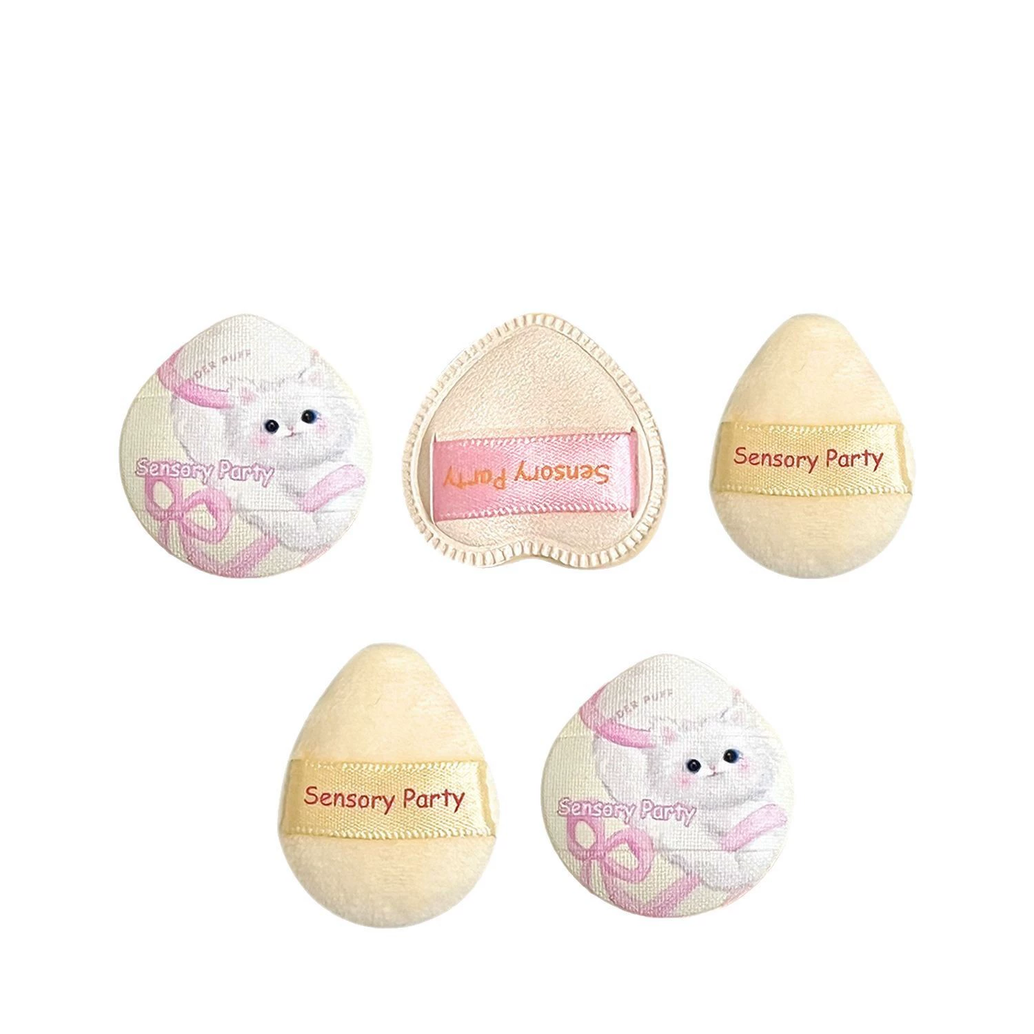 Sponge, set, foundation, face blush