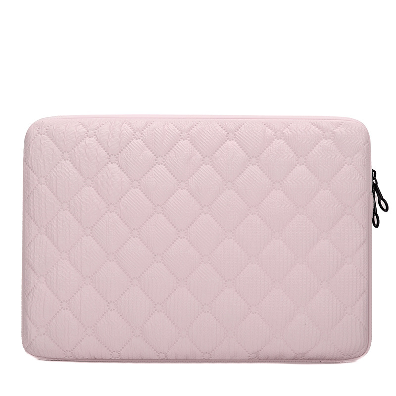 Laptop bag with diamond embroidery, bubble cushion, PU waterproof, high-end inner sleeve, tablet factory wholesale 16inch