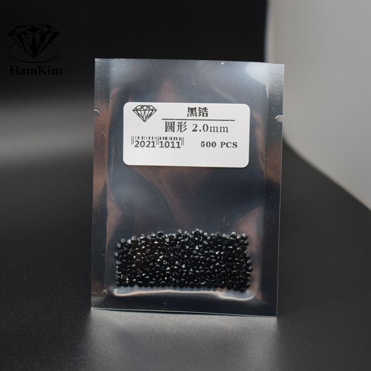 圆形 黑色小钻