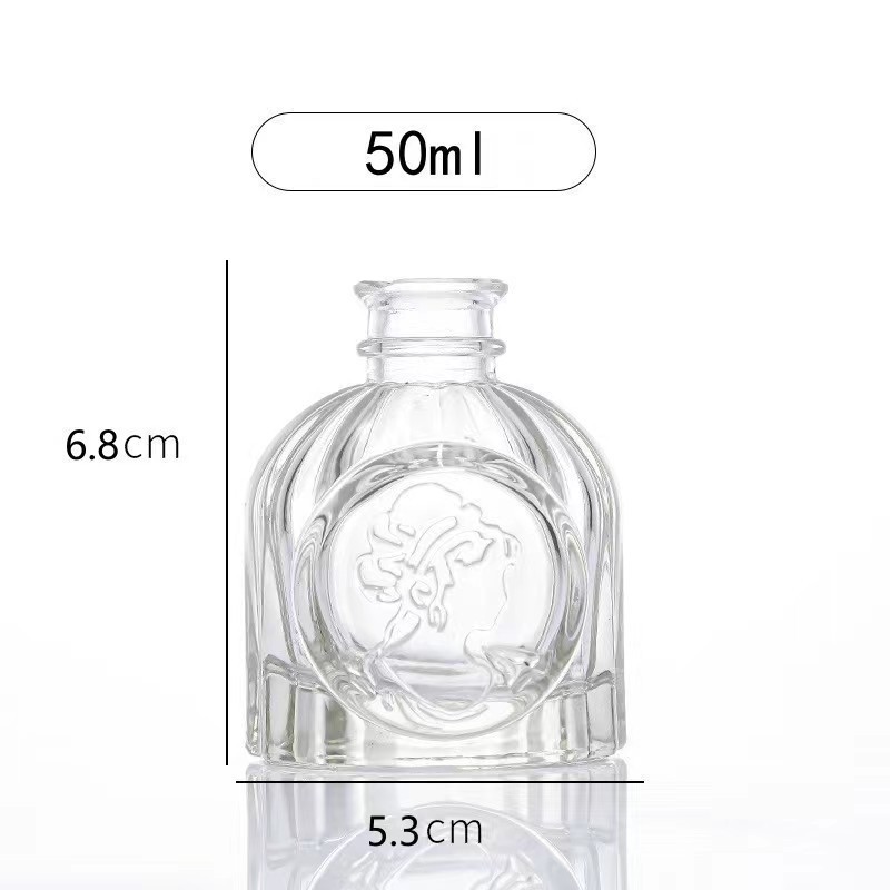 50ml 총검 여성 머리, 투명