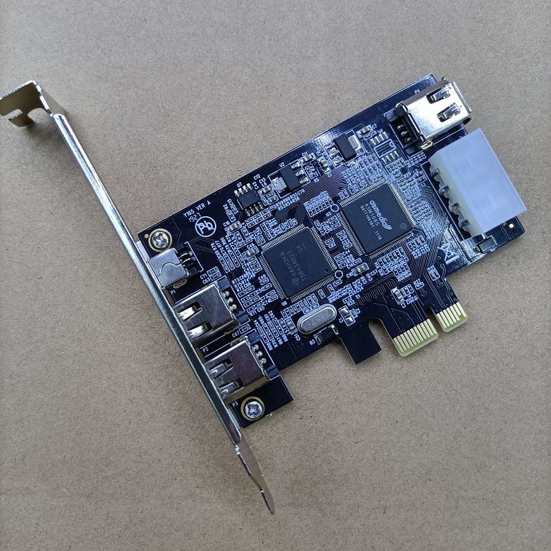 台式主板PCI-E1394A摄像机视频采集卡可用绘声绘影 TSB43AB23芯片