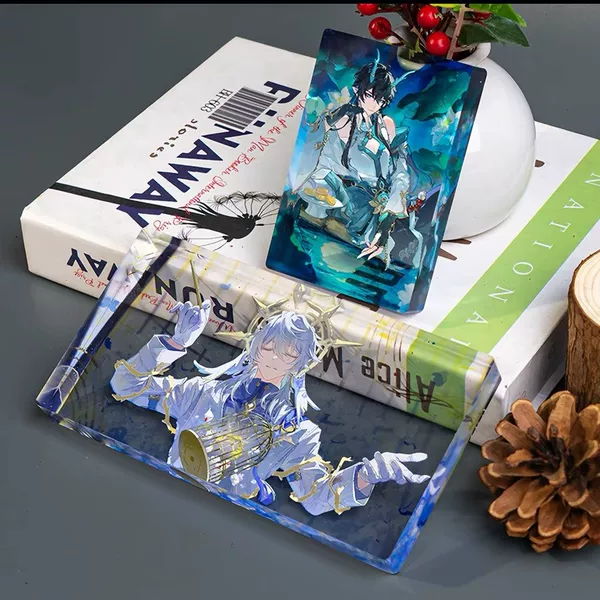 Acrylic cards, anime star fan-made birthday cards, custom-printed cards, and custom cards with company logos and other materials
