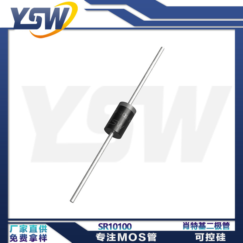 Ysw Brand Sr10100/Sr8100 Do-27 Package Schottky Diode