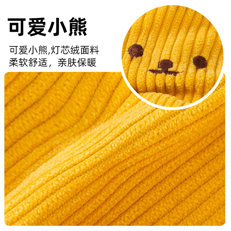 秋冬保暖可爱小熊灯芯绒背带裤两脚裤宠物狗狗猫咪衣服中小型犬|undefined