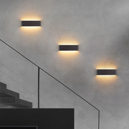 Cross-border exclusive LED night light with 2.4G smart remote control, three-color adjustable lighting, suitable for bedroom and hotel long bar wall lamp