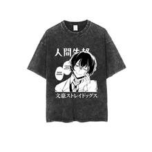 动漫文豪野犬 周边太宰治日系卡通短袖t恤水洗棉男女情侣装运动衫
