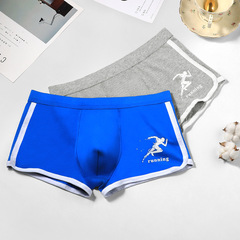 Men's pure cotton underwear, men's printed boxer briefs, summer thin, breathable and comfortable boys' youth sports boxer briefs