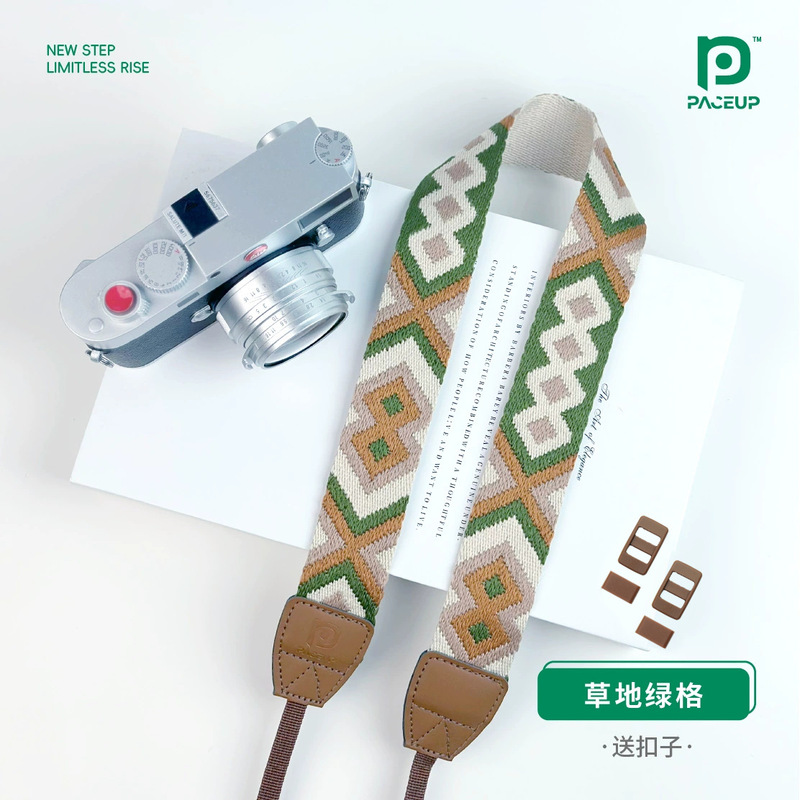 【国境を越えた直送】刺繍織りエスニック風レトロ文学一眼レフミラーレスカメラストラップ写真撮影減圧ストラップ|undefined