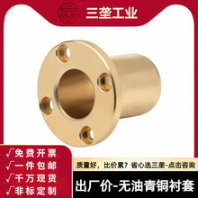 SHTZ/OFG61-d6-30 锡青铜663无油衬套特殊铜合金圆法兰自润滑轴承