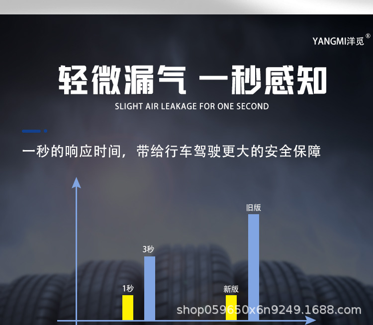 Solar wireless car clock tire pressure monitor tpms tire pressure monitoring time system sensor detector
