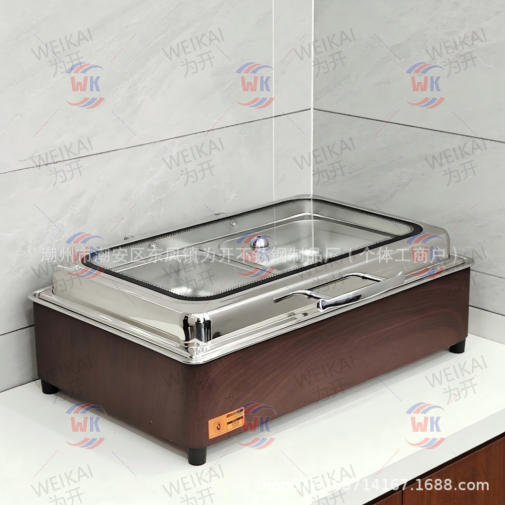 Horno de aislamiento térmico buffet de grano de madera horno de calentamiento eléctrico comercial horno de Buffy eléctrico inteligente CNC horno de calentamiento eléctrico de restauración hotelera hidráulico 9L