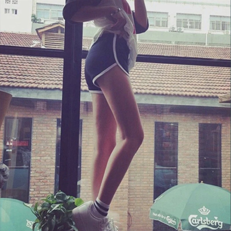Shorts Deportivos de Yoga para Mujer de Elastano, Elásticos y Delgados, para Yoga y Gimnasio