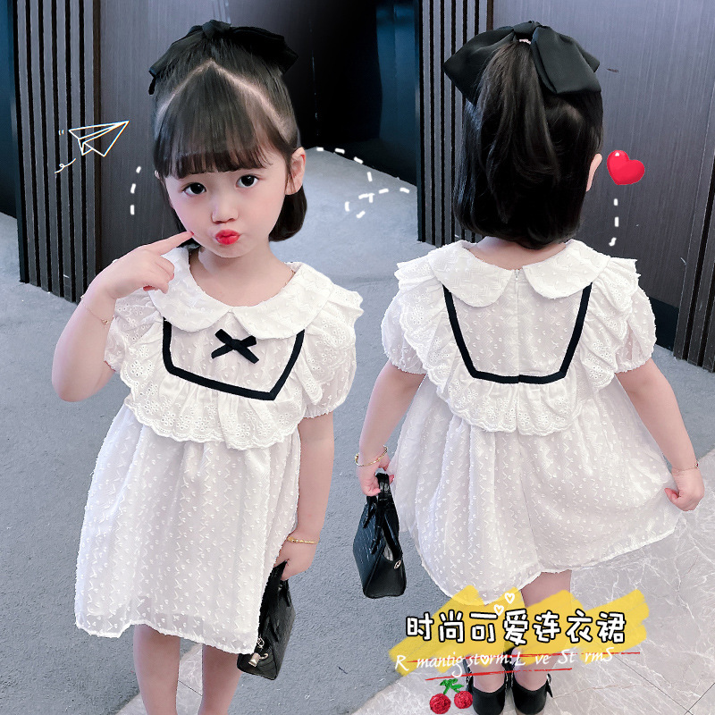 Girls dress 2021 summer new style foreig...