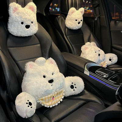 Highland Car Headrest and Lumbar: Headrest - chef-west-highland-lumbar-support-headrest-4-pieces