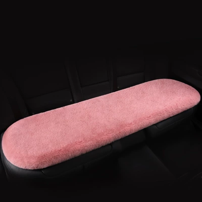Four-Season Universal Seat Cover Wool pad - taro-purple-rear-seat-bench