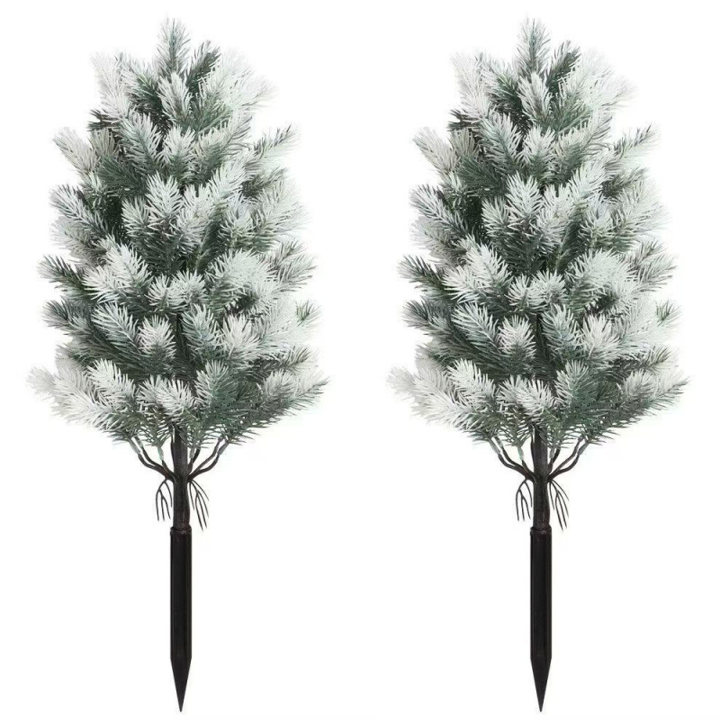 新款仿真绿植地插树 仿真松针家居庭院 圣诞节日装饰圣诞树|undefined