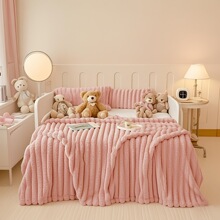 X 69311 Solid Color Luxury Rabbit Fur Blanket ��ɫ����ë̺