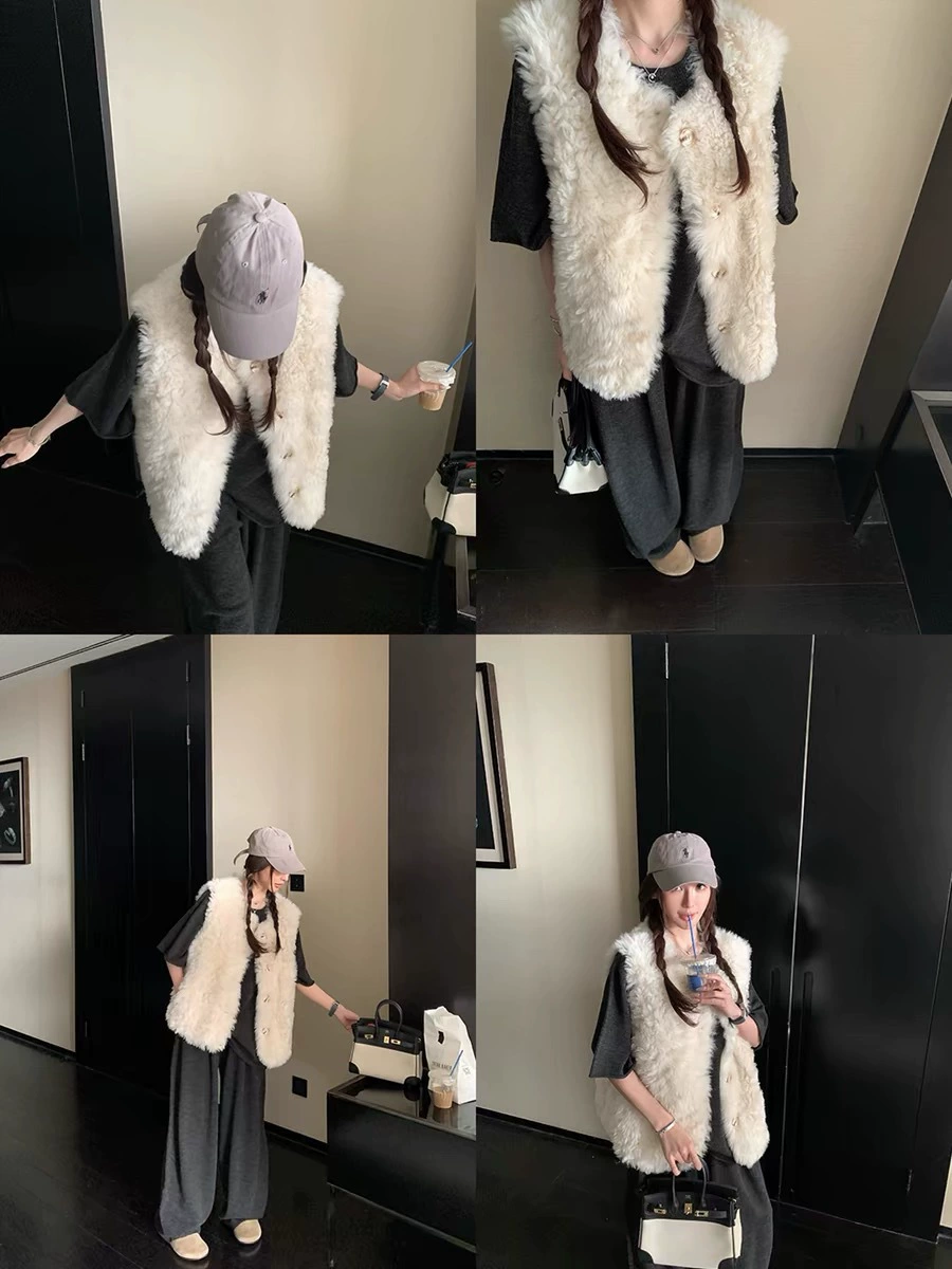 Vest, woolen jacket, increased thickness