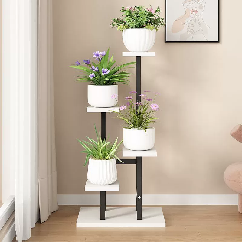 Гостиная комнатная и наружная цветочные горшки ступенчатые многослойные цветочные полки на балконе от пола до потолка