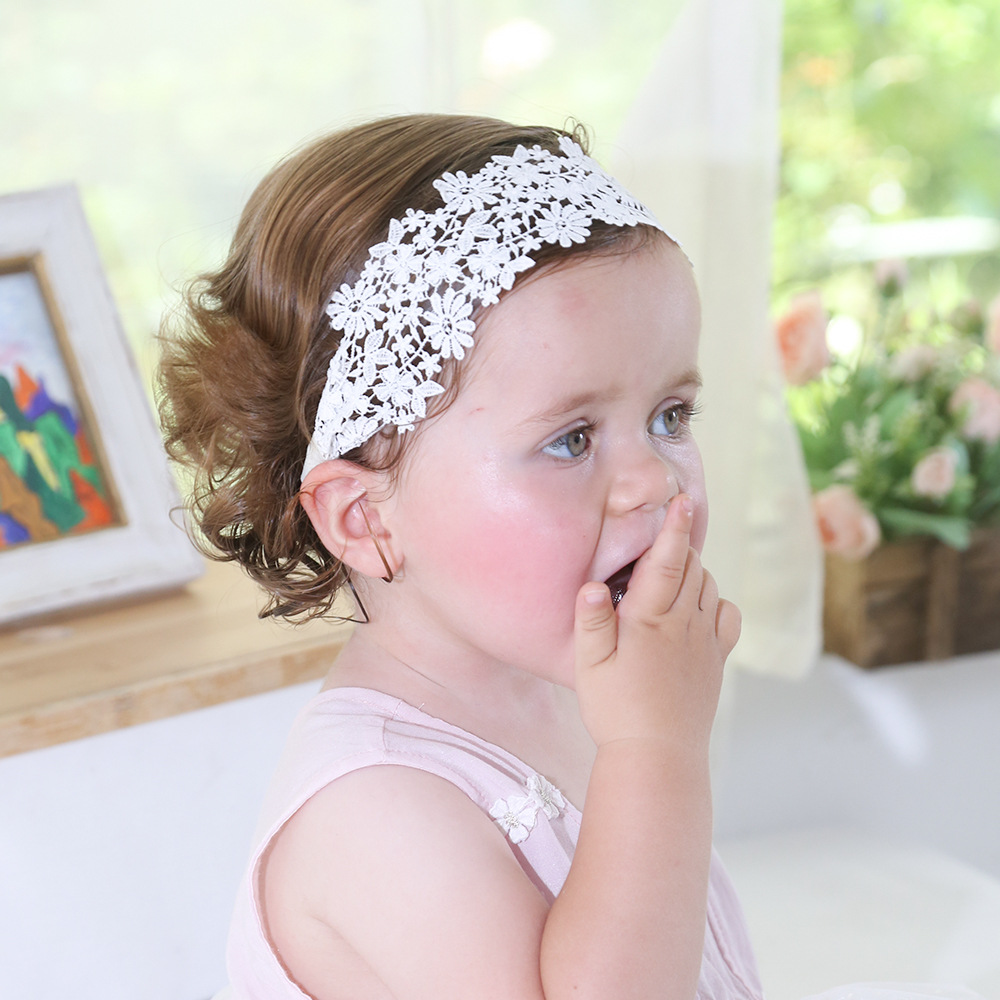 Sweet Flower Cloth Lace Hair Band display picture 1