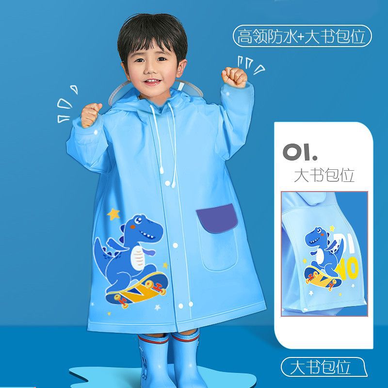 Children's Raincoat Boys and Girls Kidsren's Whole Body Waterproof Kindergarten Girls Primary School Students Special Boy Poncho