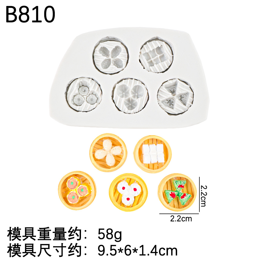 Mini galletas de hueso, pastel pequeño, molde de plástico de piedra, yeso de bricolaje, vapor de queso, adornos de chocolate, molde de silicona